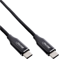 InLine® Cavo magnetico USB-C, spina/spina USB-C, 100W, nero, 1,5m