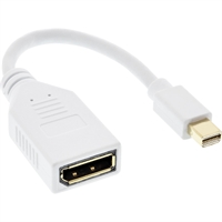 InLine® Cavo Mini DisplayPort maschio a DisplayPort femmina, 4K2K, 0,15m, bianco