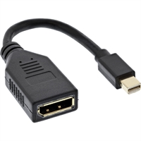 InLine® Cavo Mini DisplayPort maschio a DisplayPort femmina, 4K2K, 0,15m, nero