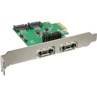 InLine® Controller HDD SATA, eSATA 6Gb/s, 2+2 canali (2 int./2 est.), PCIe 2.0