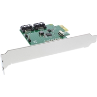 InLine® Controller SATA 6Gb/s, 2 Canali, x1 PCIe 2.0, RAID 0/1/SPAN