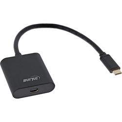 InLine® Convertitore Video USB-C maschio a Mini DP femmina, nero, 0,2 m