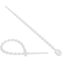 InLine® Fascette stringicavo a grani riapribili, 100mm, neutra, 100pz