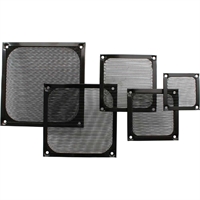 InLine® Griglia ventola con filtro in alluminio, 60x60mm, nera