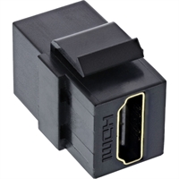 InLine® HDMI Keystone Snap-In insert 4K/60Hz, presa HDMI A, nero