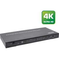 InLine® HDMI Matrix Switch 4xIn 2xOut, 4K2K, telecomando a infrarossi