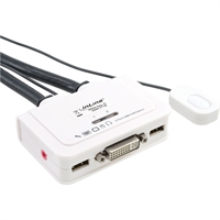 InLine® KVM Switch, 2 porte, USB DVI, Audio, all-in-one