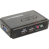 InLine® KVM Switch, 2 porte, USB VGA, Audio, Kit cavi inclusi