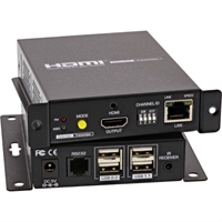 InLine® KVM USB HDMI Extender IP, via lan RJ45, UTP, 4K, 100m
