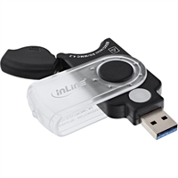InLine® Mobile card reader USB 3.0, per SD/SDHC/SDXC, microSDXC, microSD