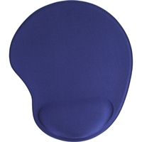 InLine® Mouse Pad, poggia polsi in gel,  230x205x20mm, blu