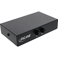 InLine® RJ45 switch manuale, da 1 a 2, 3x presa RJ45