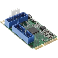 InLine® Scheda Mini-PCIe 2.0, 4x USB 3.0