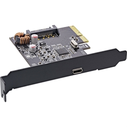 InLine® Scheda PCIe x4, USB 3.2 Gen.2x2, 1x USB-C, incl. lowprofile