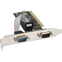 InLine® Scheda seriale, 32-bit PCI Bus, 2x Sud-D 9pin maschio, Moschip MCS9865
