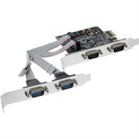 InLine® Scheda seriale PCIe, 4x Sud-D 9pin maschio, Moschip MCS9904CV-AA
