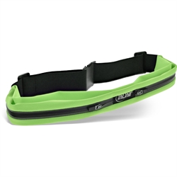 InLine® Sport, Marsupio cintura sport. Duo Stretch doppia tasca 78-125cm, verde