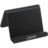 InLine® Supporto Smartphone scrivania o tavolo, 60x60x45mm, nero