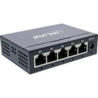 InLine® switch di rete Gigabit a 5 porte, 1Gb/s, desktop, metallo, senza ventola