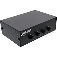 InLine® Switch seriale manuale 4-fold, RS232, 9-pin Sub-D