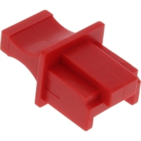 InLine® Tappo antipolvere per presa RJ45, colore: rosso, blister da 100pz.