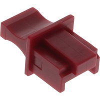 InLine® Tappo antipolvere per presa RJ45, colore: rosso scuro, blister da 10pz.