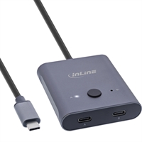 InLine® USB-C switch bidirezionale, 10Gb/s, 100W