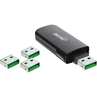 InLine® USB Portblocker sistema di bloccaggio per 4 porte USB Typ A