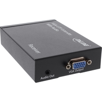 InLine® VGA Extender - solo ricevitore - via Lan RJ45 con Audio, 300m Max.