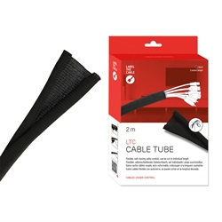Label-The-Cable LTC 5110, tubo flessibile raccoglicavi 2m, nero