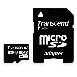 Micro SD (T-Flash) 8GB Class10 HC Transcend (TS8GUSDHC10)