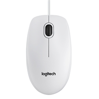 Mouse Logitech B100 USB Bianco Ottico (910-003360)