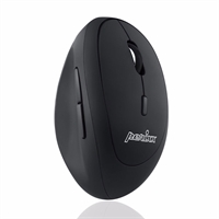 Perixx PERIMICE-719, mouse piccolo ergonomico, senza fili, per destrimani, nero