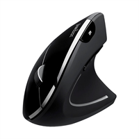 Perixx PERIMICE-813, mouse verticale ergonomico senza fili - Multi-Device, nero