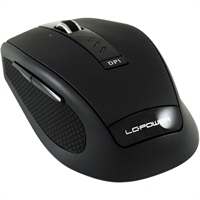 Wireless Mouse, ottico, 1000/1500/2000dpi, USB receiver, nero, LC-Power M800BW
