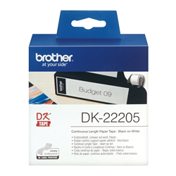 DK-22205 Nastro adesivo 62mm 30,48mt Brother QL-500/QL-570/QL-700/QL-710W/Q