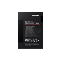 NVMe M.2 4TB (2280) Samsung 990 PRO BW PCIe-4.0 x4 R:7450M W:6900M(MZ-V9P4T0BW)